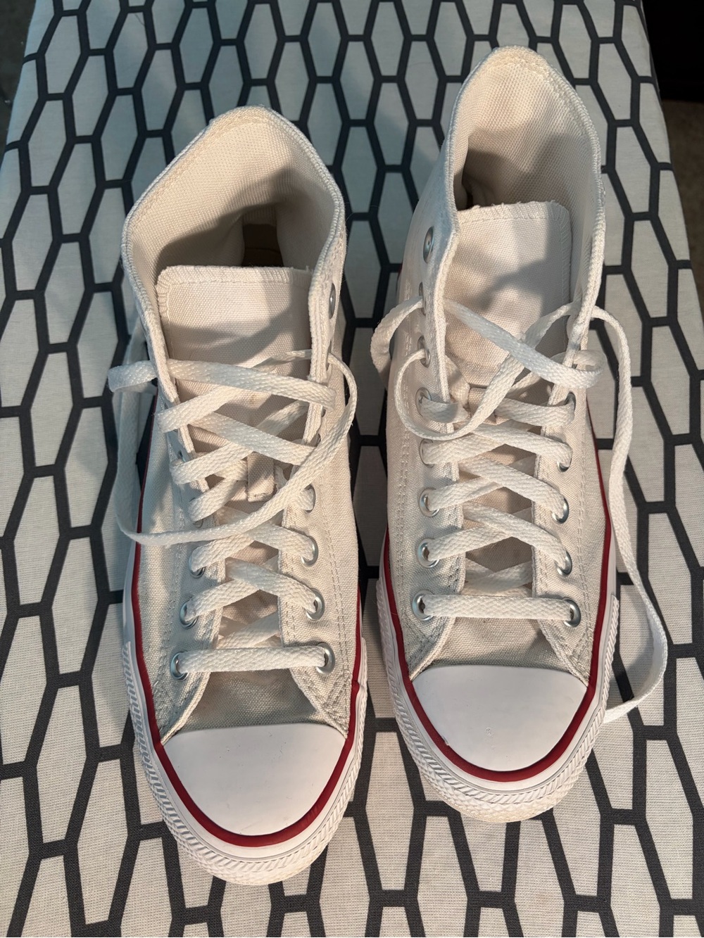 Converse men’s | women’s White High-Top Sneakers size 7.5 M | 9.5 W
